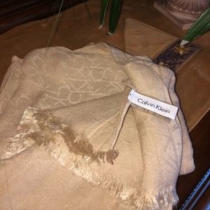 Calvin Klein Beige Scarf